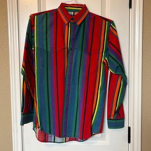 mens M/L vintage wrangler button up